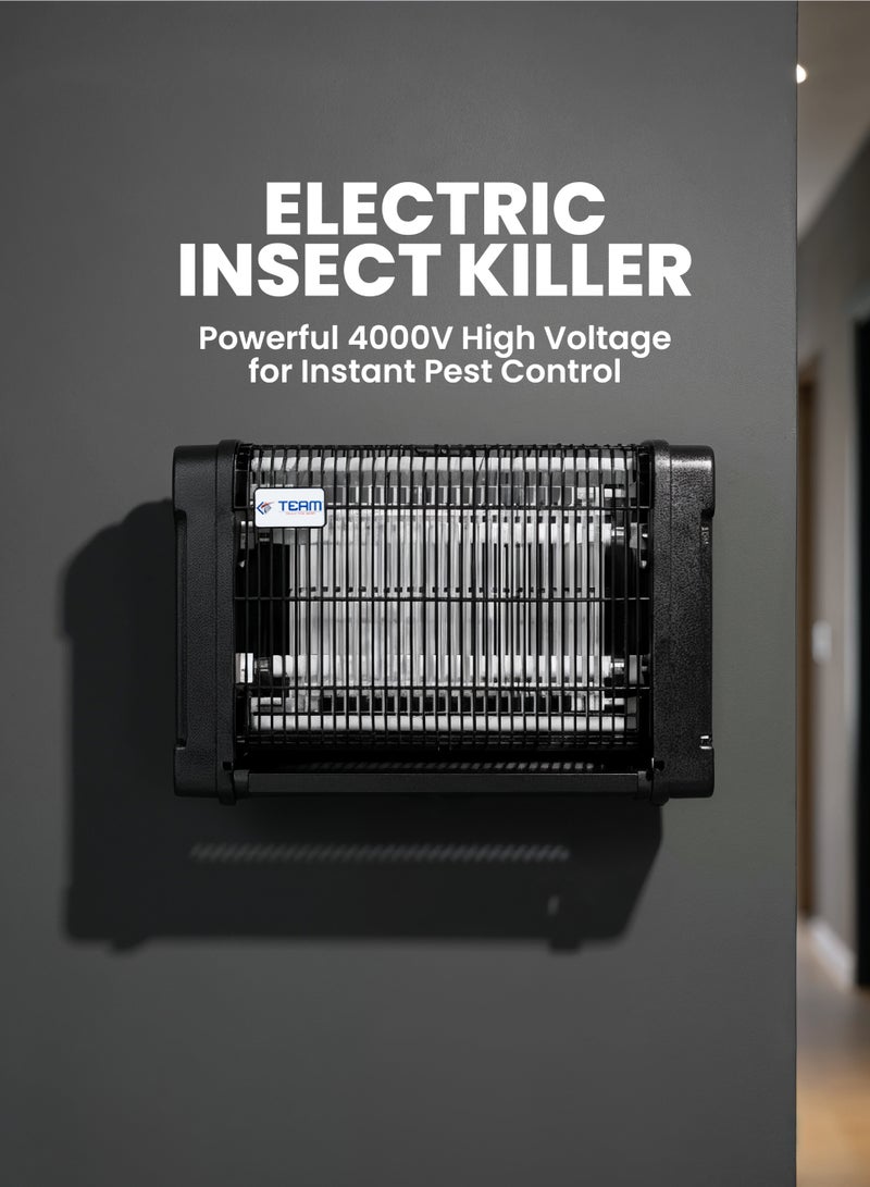 TEAM Electric Insect Killer| 4000V High Voltage Mosquito & Fly Zapper | UV Light Bug Trap for Home, Office & Restaurants | Durable & Safe Design - Image 2